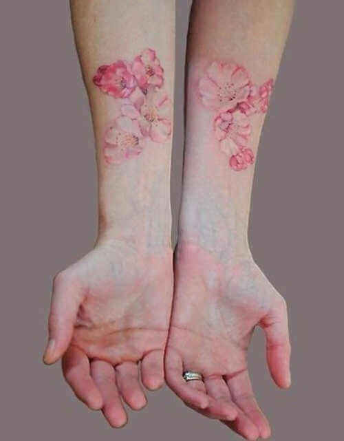 Tattoo Aquarell Blumen