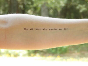 Schriftzug Tattoo Idee für den Unterarm