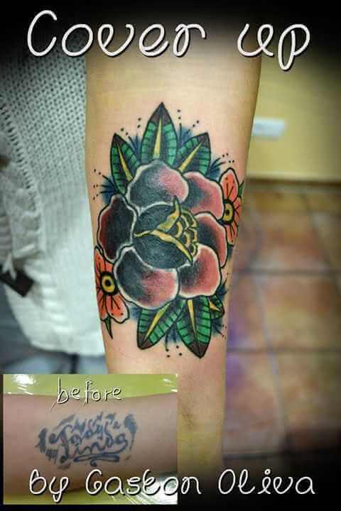 Cover up Blume Arm