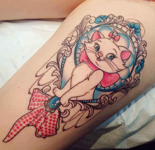 Disney Aristocat Bein Tattoo