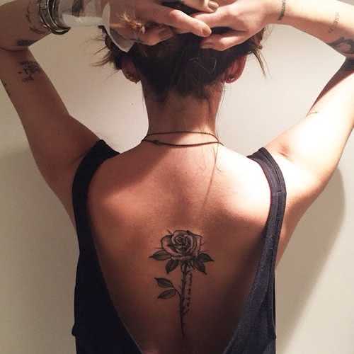 Rücken Tattoo Rose