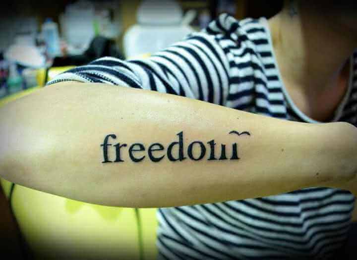 Tattoo Freiheit