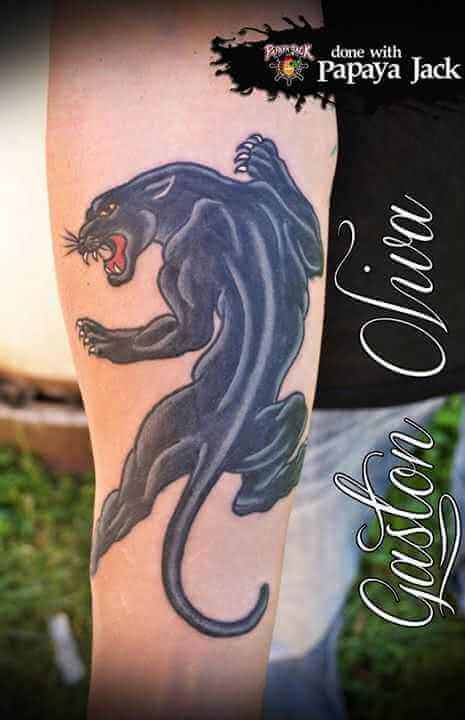 Tattoo schwarzer Panther