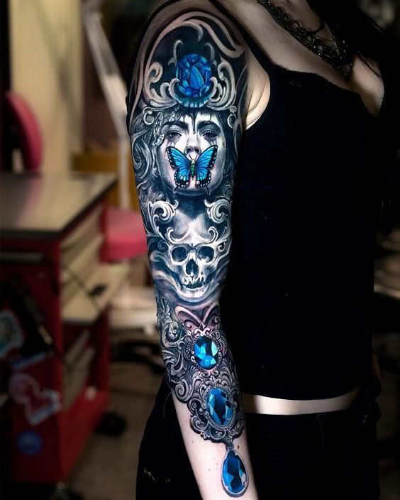 Arm Sleeve Frau Diamant
