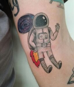 Astronaut im Comic Stil