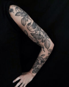 Blumen und Tiere Arm Sleeve