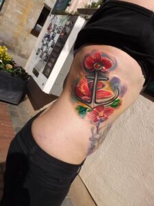 Buntes Aquarell Tattoo