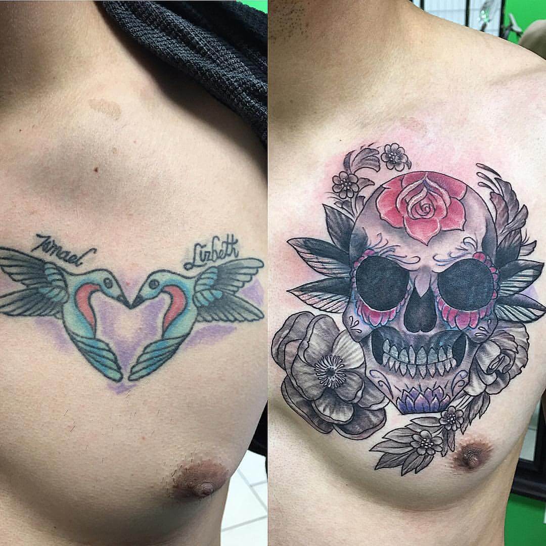 Tattoo Cover Up Skull