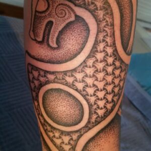 Dotwork Wikinger Schiff