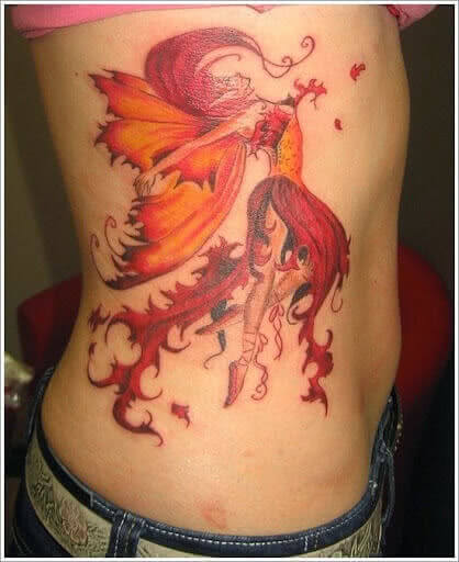 Tattoo Feuer-Fee