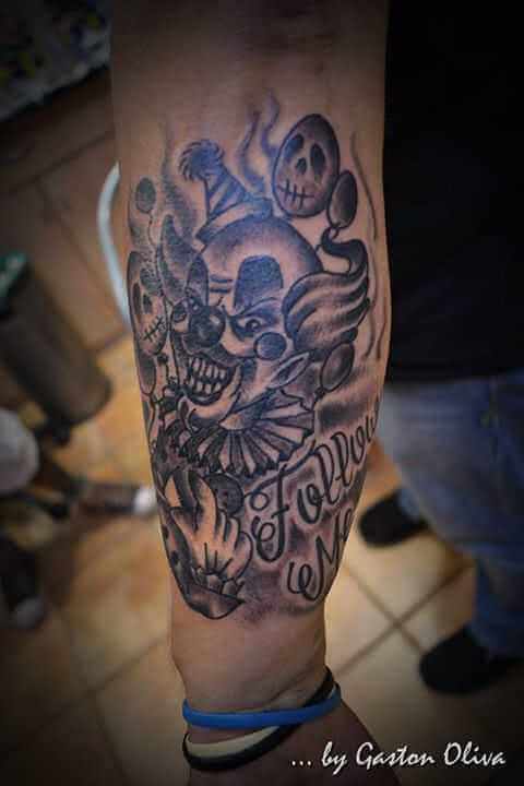 Tattoo Horror Clown
