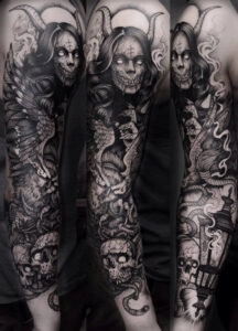Horror Sleeve kompletter Arm