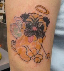 Hund im Kinderstil
