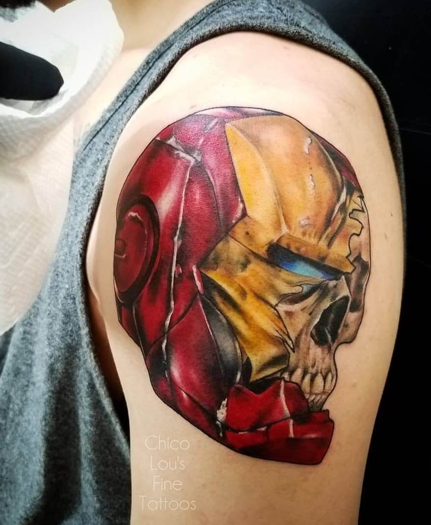 Tattoo Ironman Totenschädel