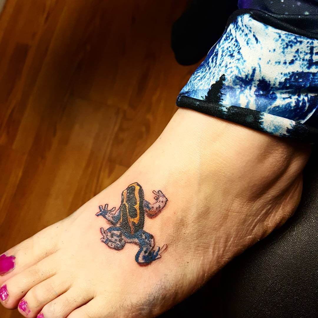 Tattoo kleiner Frosch