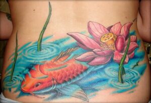 Koi im Fischteich