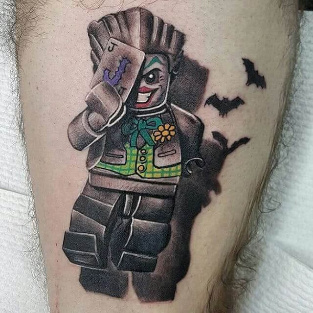 Tattoo Lego Joker 3D