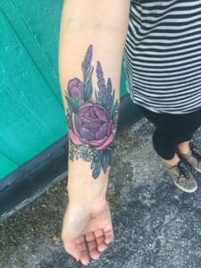 lila Blumen