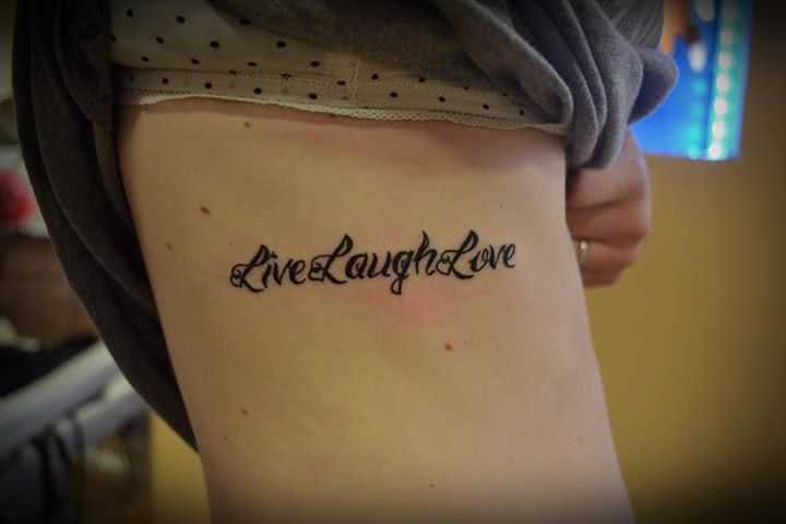 Tattoo Live Laugh Love