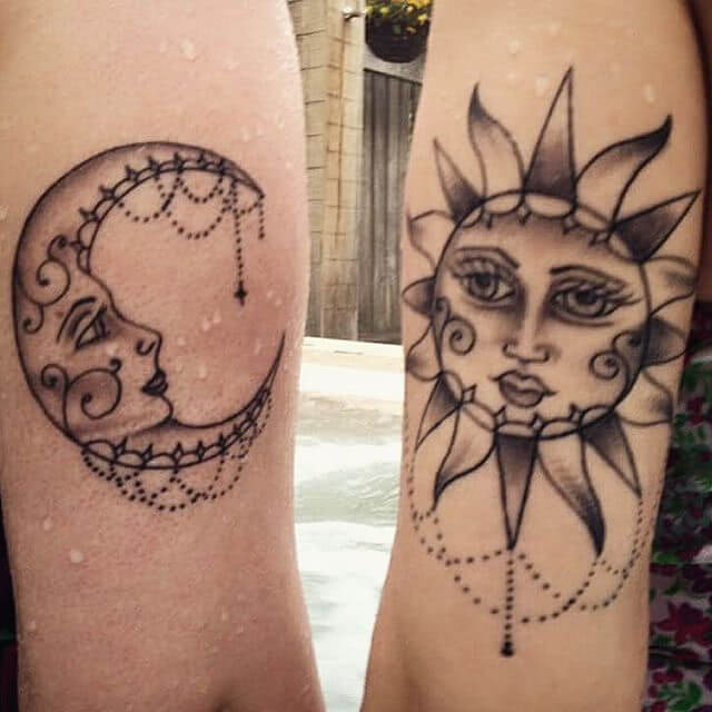 Mond tattoo sonne Sonne mond