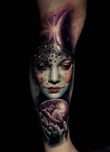 Mystisches Sleeve aum Unter-Bein