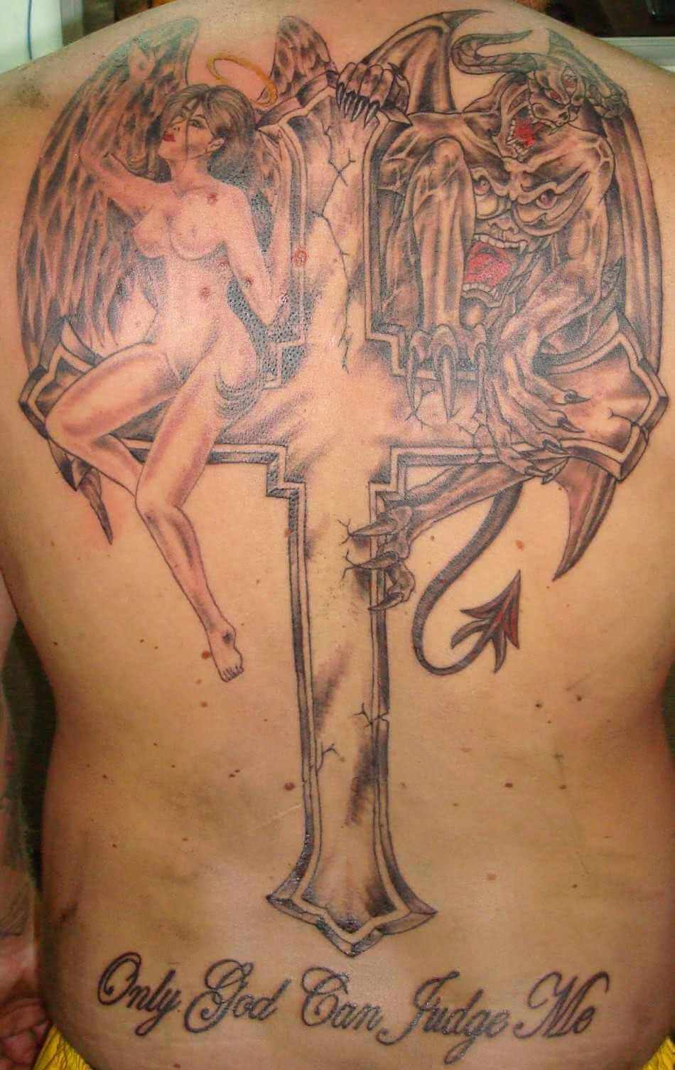 Tattoo Only god can judge me