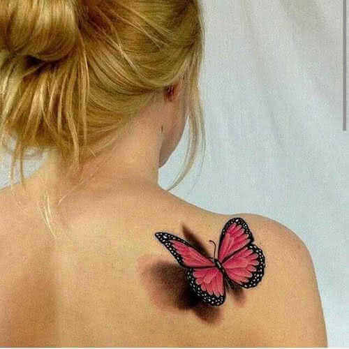 Tattoo Roter Schmetterling