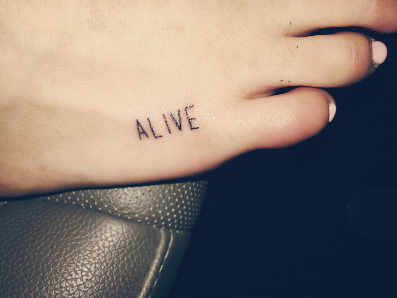 Fuß Tattoo Sammlung
