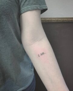 Schriftzug I AM.
