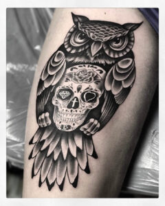 Suggar Skull mit Eule