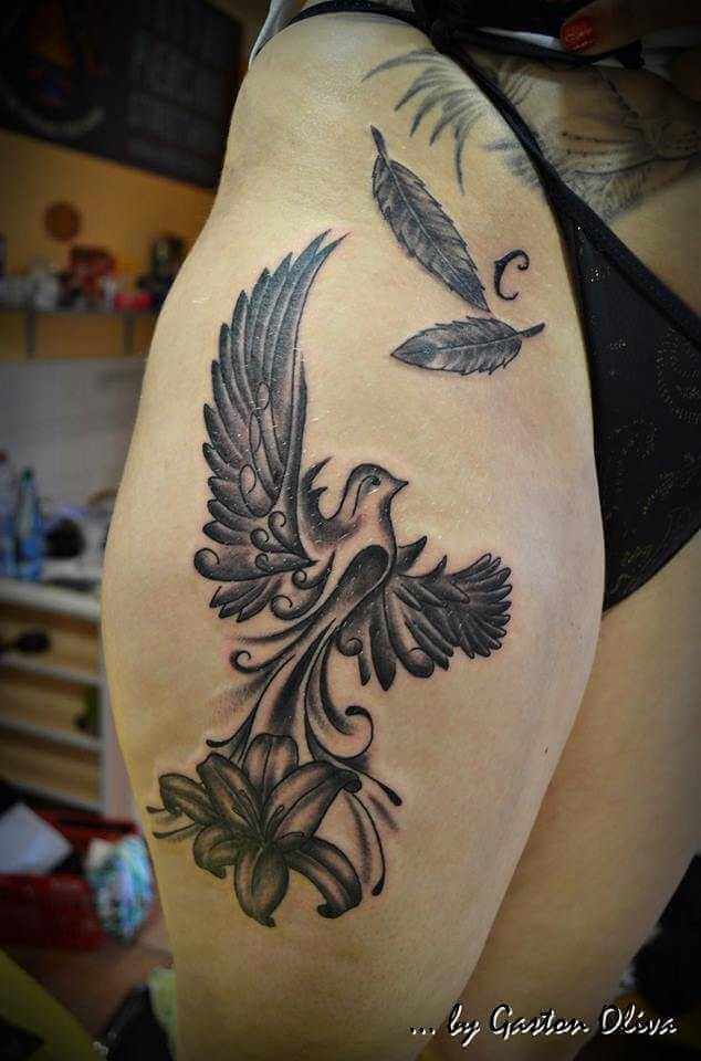 Tauben ‚Freiheit‘ Tattoo