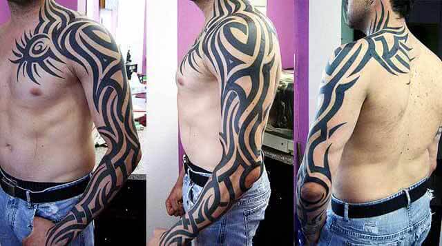 Tattoo Tribal kompletter Arm