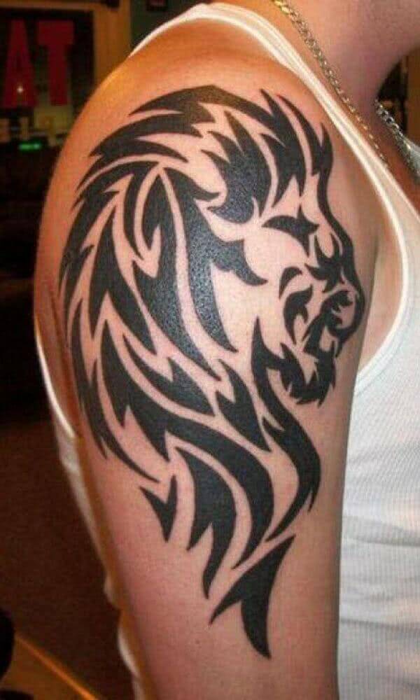 Tattoo Tribal Löwenkopf