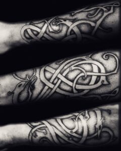 Wikinger Sleeve auf dem Arm