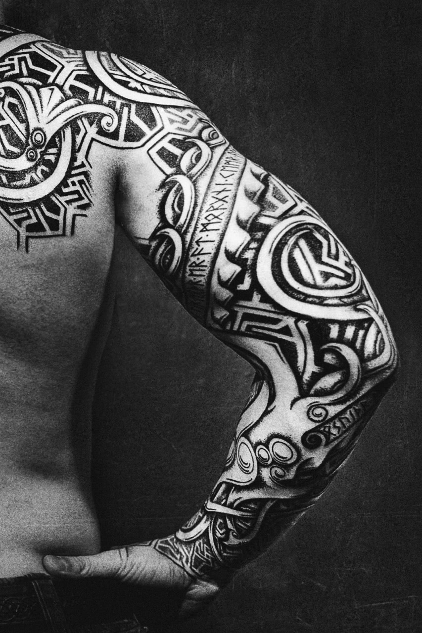 Tattoo Wikinger Sleever Armsleeve