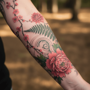 Floral tattoo art: the living garden on the arm