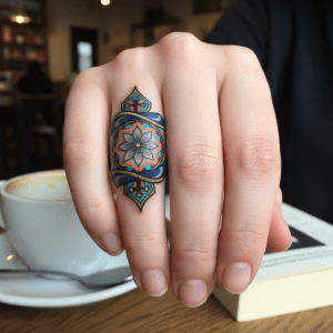 Unique finger tattoo design for women: Oldschool meets newschool – tattoo templates and motifs