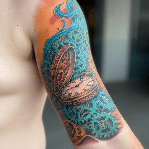 Voyage dans le temps sur le bras : le chef-d&rsquo;œuvre de tatouage oldschool rencontre le newschool