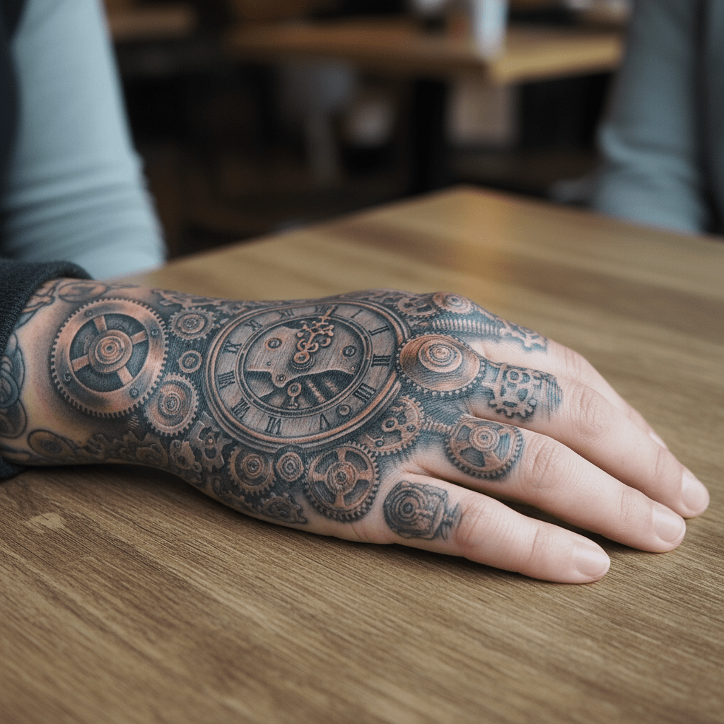 Design de tatouage d&rsquo;horloge 3D pour les femmes : Élégance et précision intemporelles