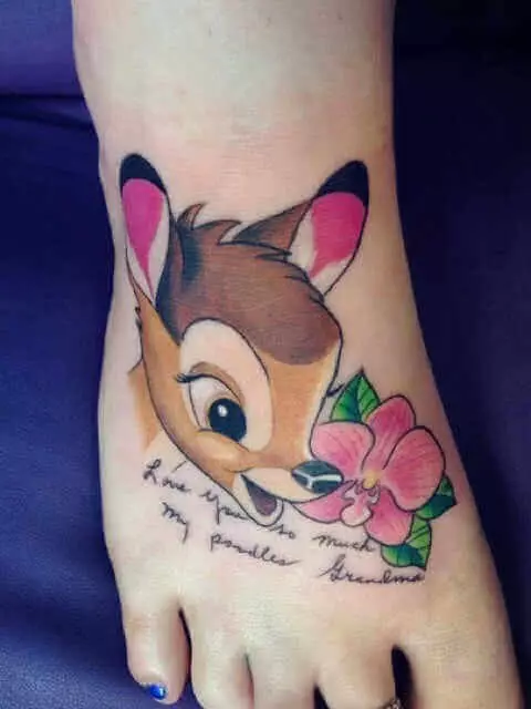 Fuss Tattoo Bambi