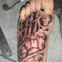 Fuss Tattoo Skelett