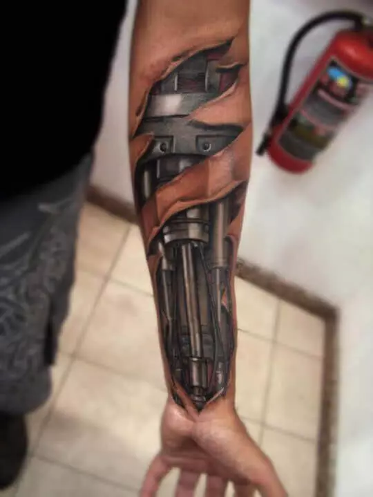Biomechanic Tattoo biomechanik Arm
