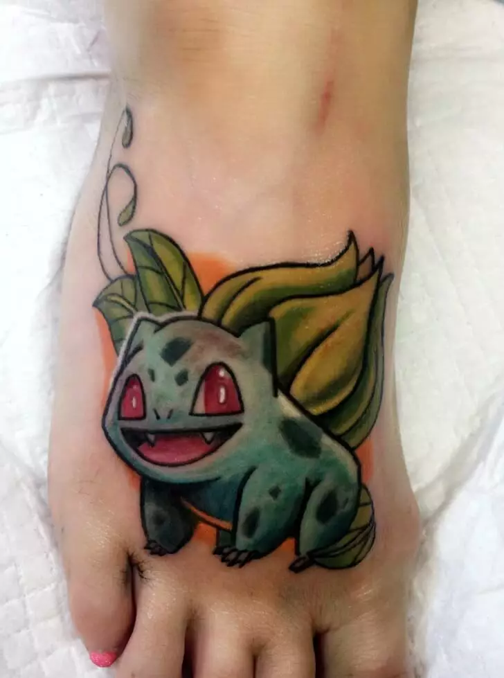 Bisasam Pokemon Tattoo