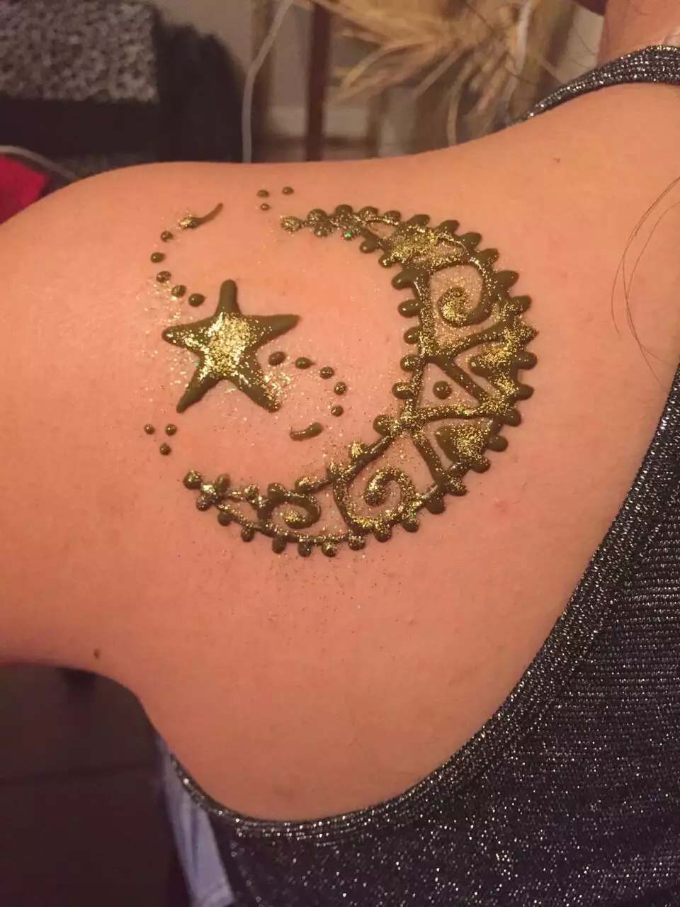 Gold Henna Tattoo