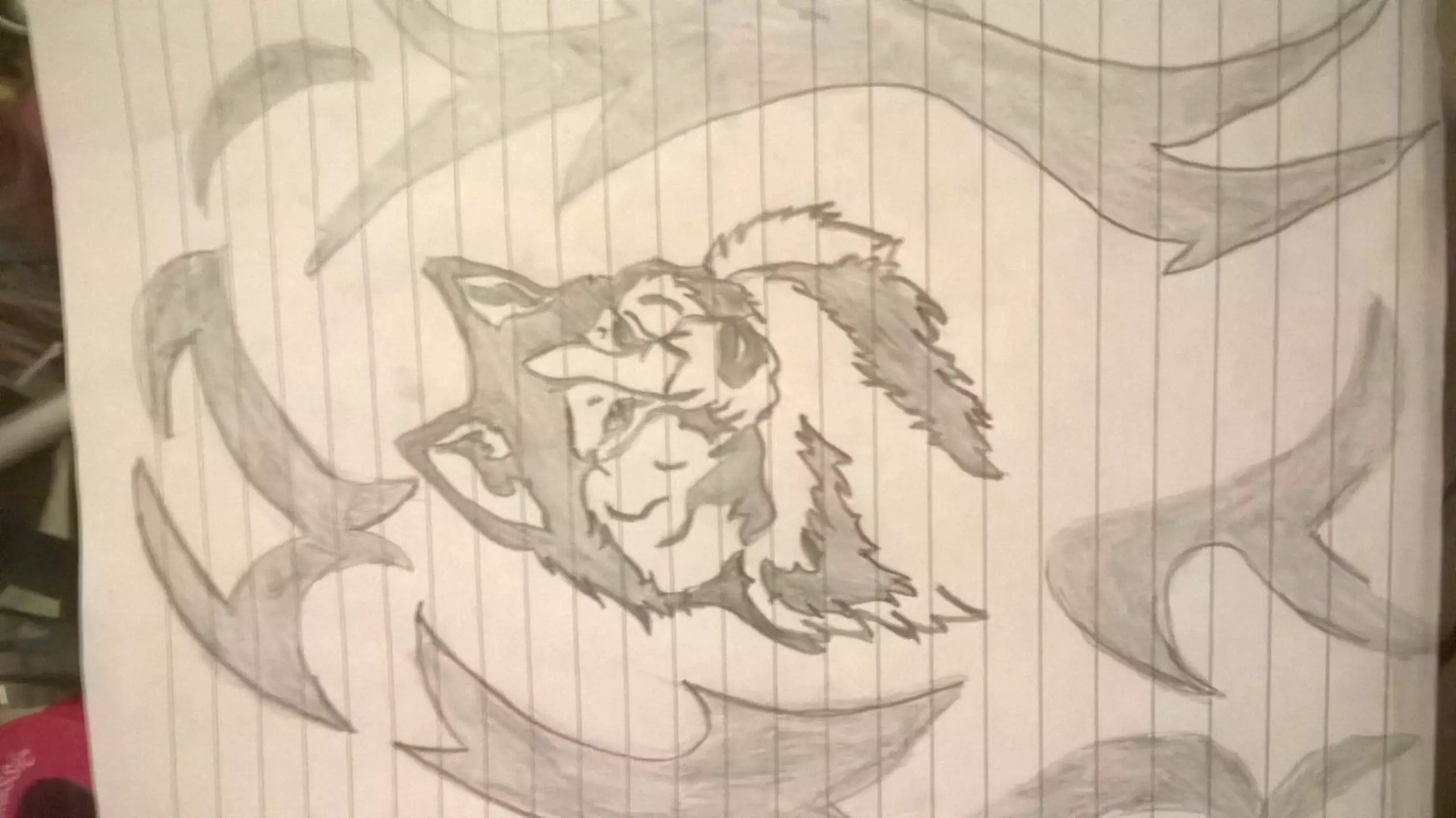 tattoo zeichnung wolf tribal